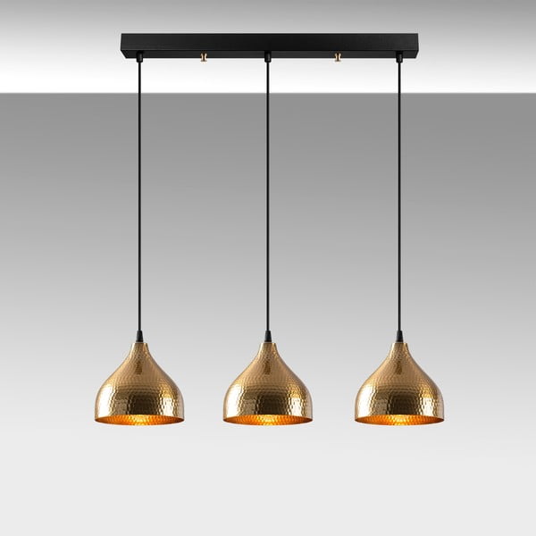 Viseča svetilka v zlati barvi s kovinskim senčilom Tattoo – Opviq lights-image-4