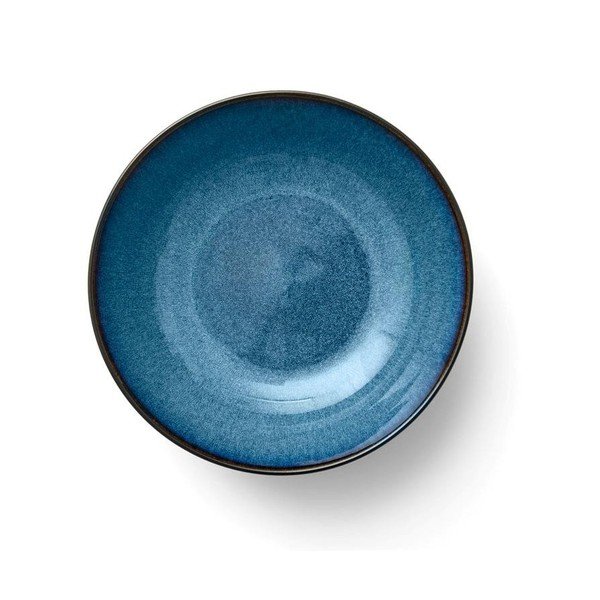 Črno-modra skledica za serviranje iz kamenine 1,8 l Gastro Dark Blue/Black – Bitz-image-1