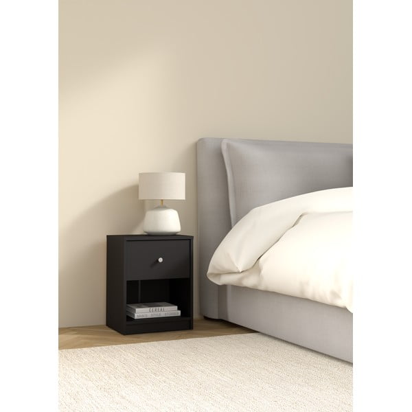 Črna nočna omarica May – Tvilum-image-1