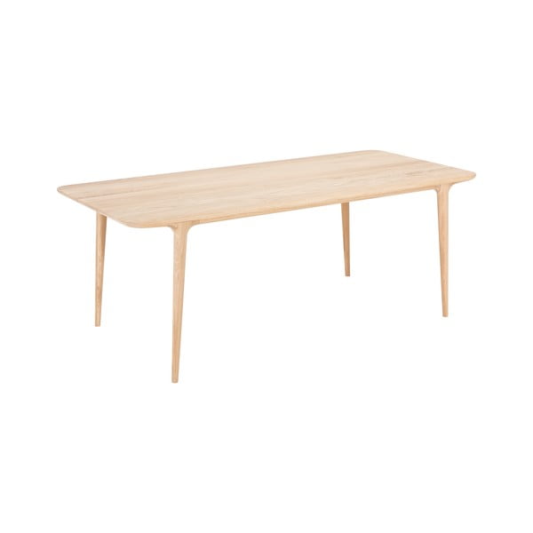 Jedilna miza iz hrastovega lesa 90x200 cm Fawn - Gazzda