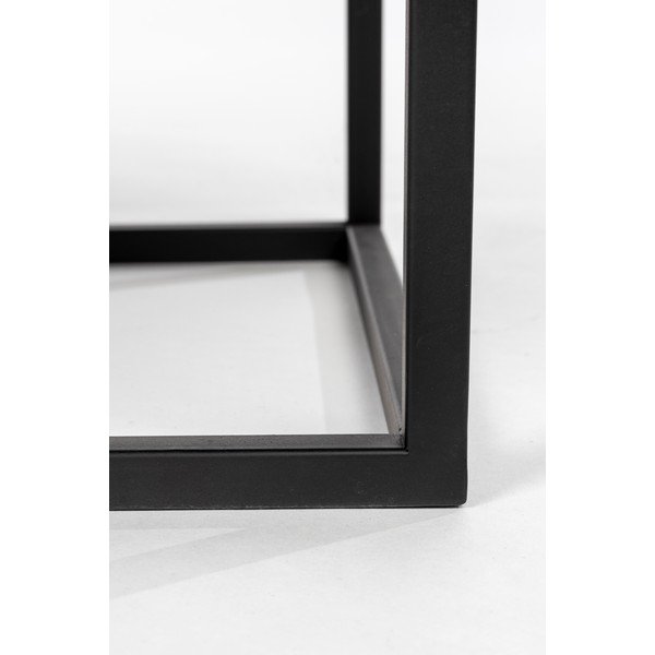 Črno stojalo za vino iz ratana za 8 steklenic, 80x100 cm Guuji - White Label-image-1