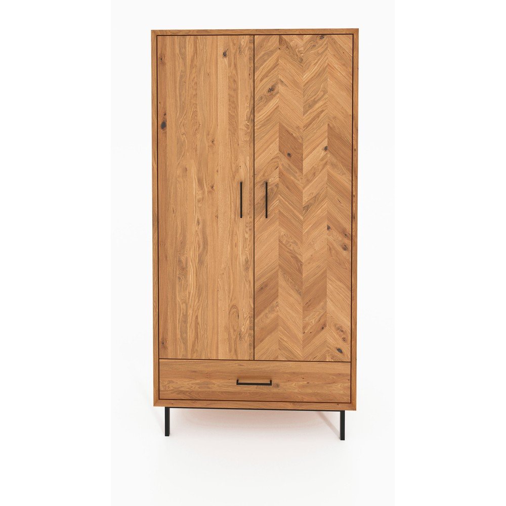 Garderobna omara iz masivnega hrasta 97x196 cm Abies