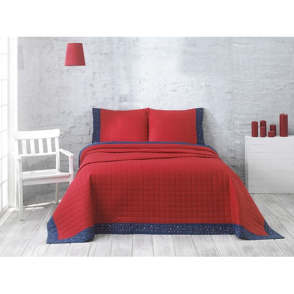 Prevleka za posteljo z blazinami Jolly Red, 240x250 cm