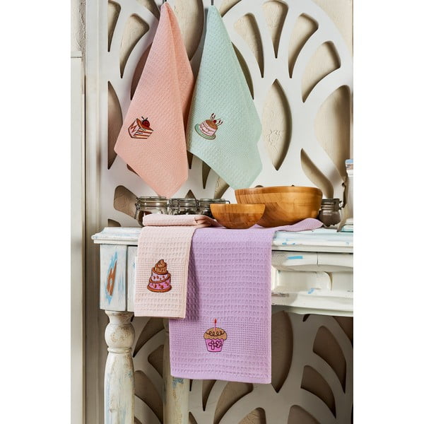Bombažne kuhinjske krpe v kompletu 6 ks 40x60 cm Cake – Foutastic-image-1