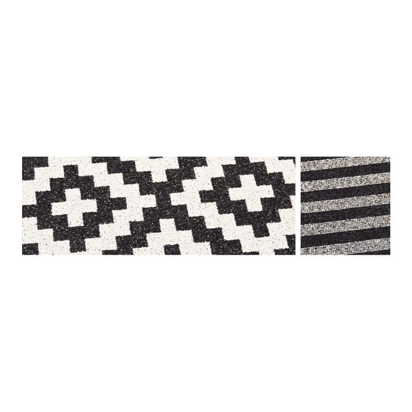 Črno-bela vzorčasta dvostranska preproga Narma Viki, 160 x 230 cm-image-3