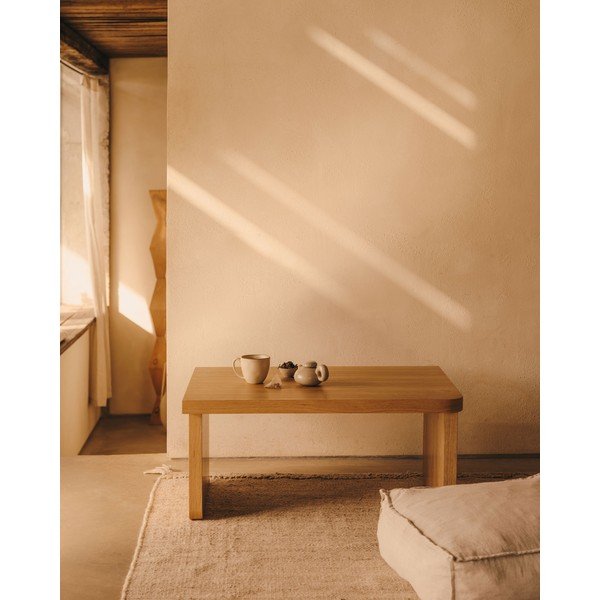 Mizica v hrastovem dekorju v naravni barvi 89x62 cm Oaq – Kave Home-image-2
