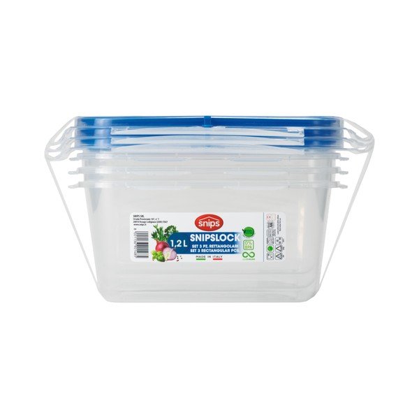 Komplet 3 posod za hrano Snips, 1,2 l-image-4