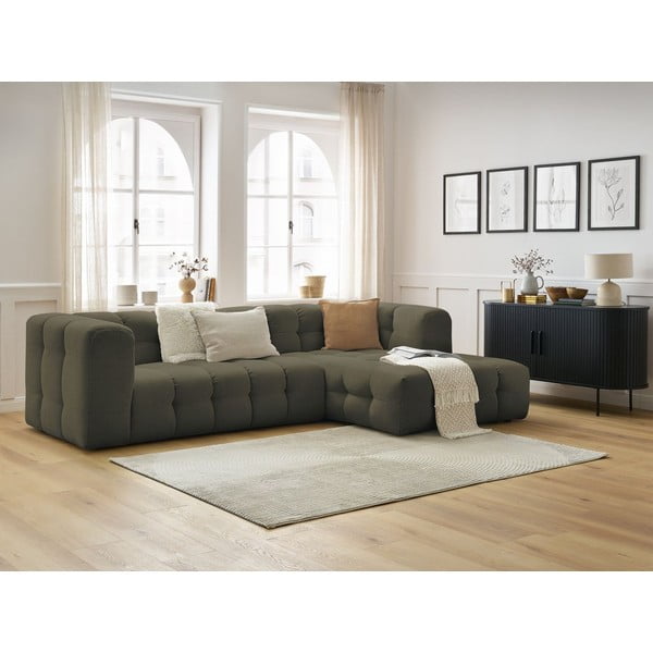 Zelena kotna sedežna garnitura (desni kot) Cloud – Bobochic Paris-image-1