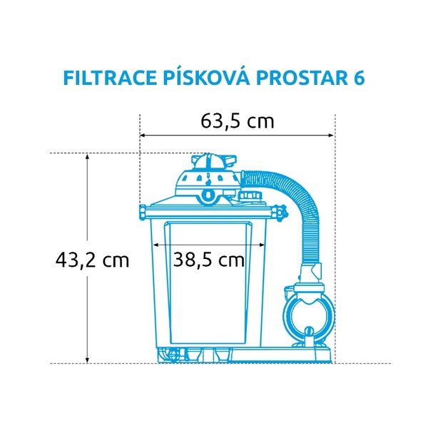 Peščena črpalka za bazen ProStar 6 - 6,6 m3/h – Marimex-image-3