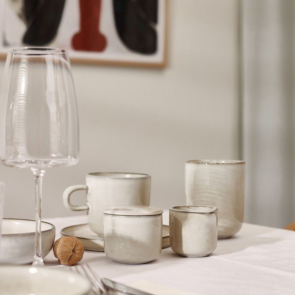 Slonokoščen čajni krožniček ø 15 cm Meridian – Salt&Pepper-image-1