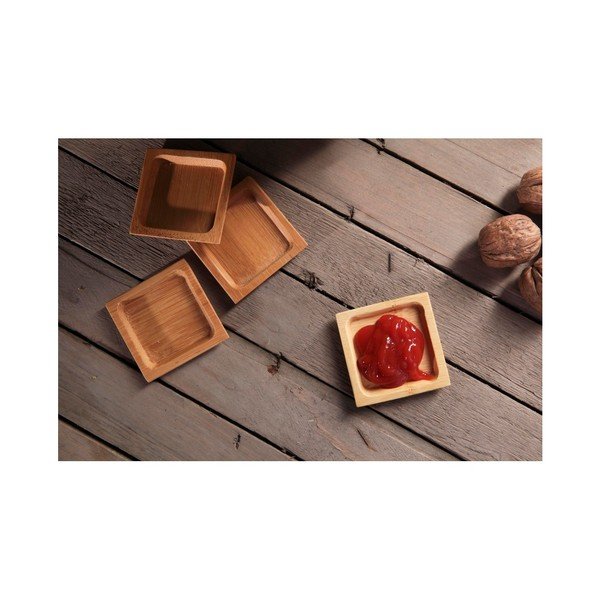 Komplet 4 posod za omako iz bambusa Bambum, ⌀ 6 cm-image-2