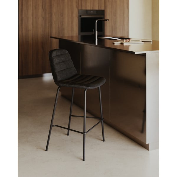 Črni barski stoli v kompletu 2 ks 92,5 cm Zunilda – Kave Home-image-1