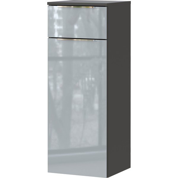 Siva visoka stenska kopalniška omarica 36x93 cm Vasio – Germania-image-2