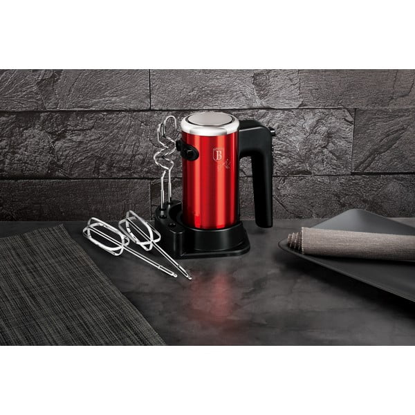 Ročni mešalnik Burgundy Metallic Line - BerlingerHaus-image-1