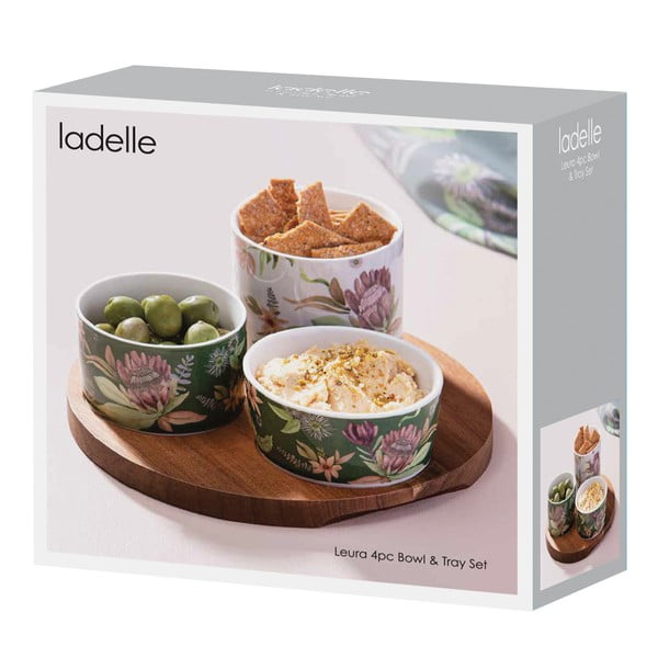 Porcelanast komplet za serviranje 3 ks Leura – Ladelle-image-2
