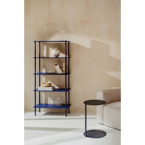 Moder regal v hrastovem dekorju 80x163x35 cm Teidi – noo.ma-image-1