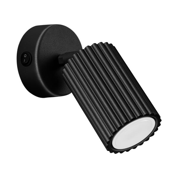 Črno točkovno svetilo 8x16 cm Gleam – Sollux