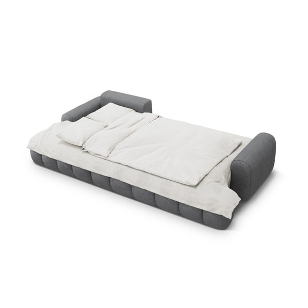 Siva raztegljiva/s prostorom za shranjevanje kotna sedežna garnitura (levi kot/z ležalnikom) Linz – Cosmopolitan Design-image-4