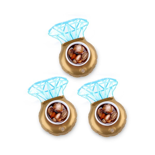 Komplet 3 napihljivih obročev za pijačo v obliki Big Mouth Inc.-image-3