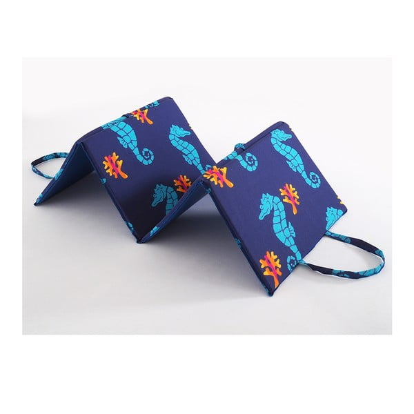 Modra vrtna sedežna blazina za ležalnik 49x137 cm   Seahorse – B.E.S.-image-1
