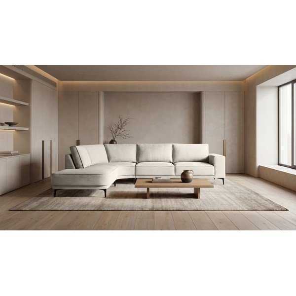 Kremno bela kotna sedežna garnitura (levi kot) Copenhagen – Scandic-image-1