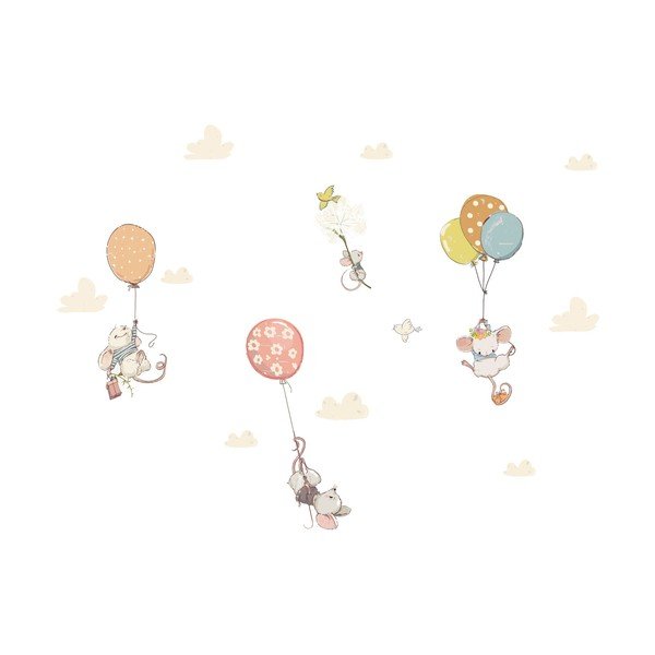 Otroške stenske nalepke Ambiance Flying Mouse-image-2