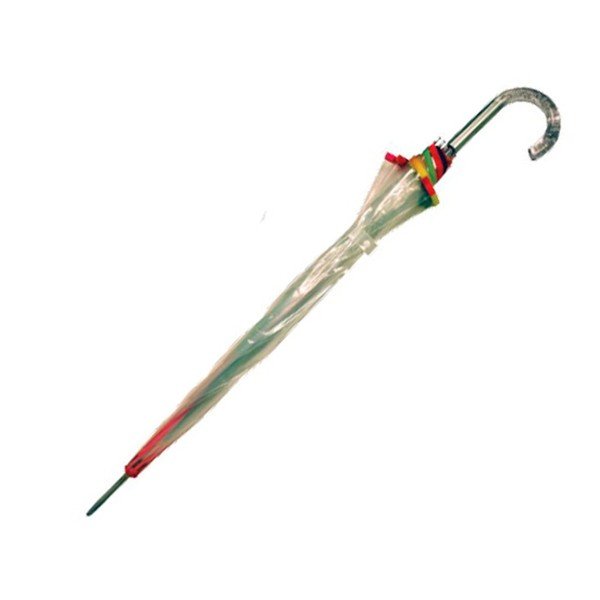 Ambiance Kletka za ptice Prozoren dežnik z mavričnimi detajli, ⌀ 95 cm-image-1