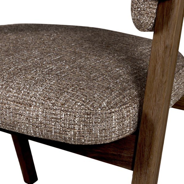 Rjav oblazinjen jedilni stol z nasloni za roke Tunar – WOOOD-image-4