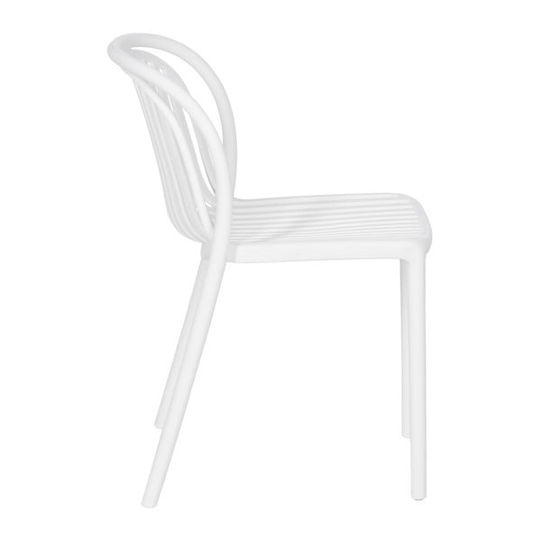 Bel plastičen jedilni stol Alia – Ixia-image-2