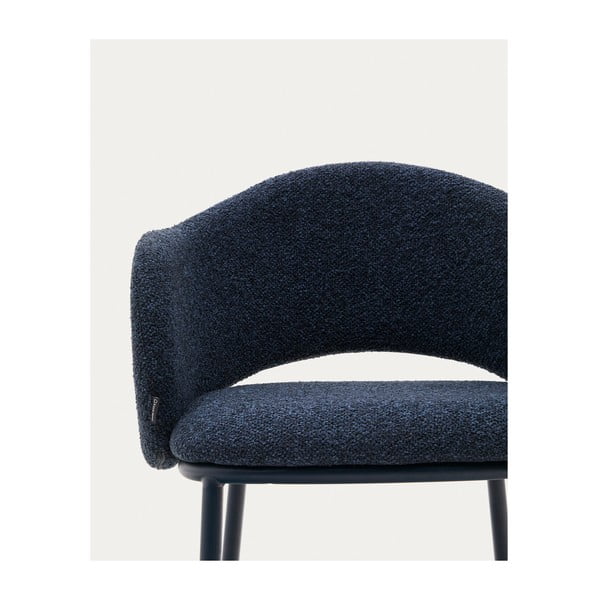 Temno moder barski stol (višina sedeža 65 cm) Maina – Kave Home-image-2