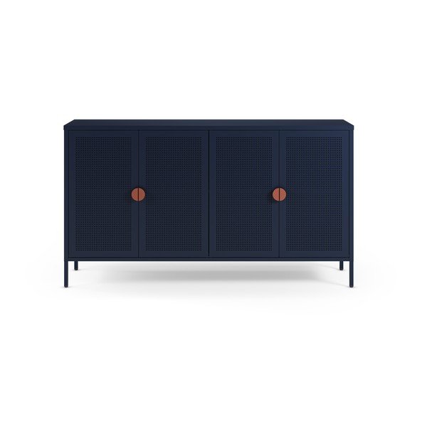 Temno modra kovinska omarica 160x90x40 cm Sayla – Marckeric