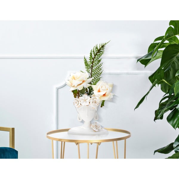 Bela porcelanasta vaza Mauro Ferretti Mlada ženska-image-1