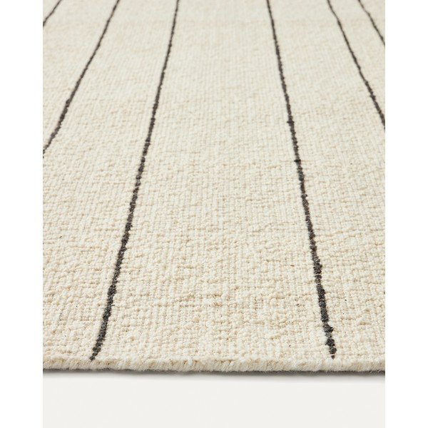 Kremno bela volnena preproga 160x230 cm Micol – Kave Home-image-2