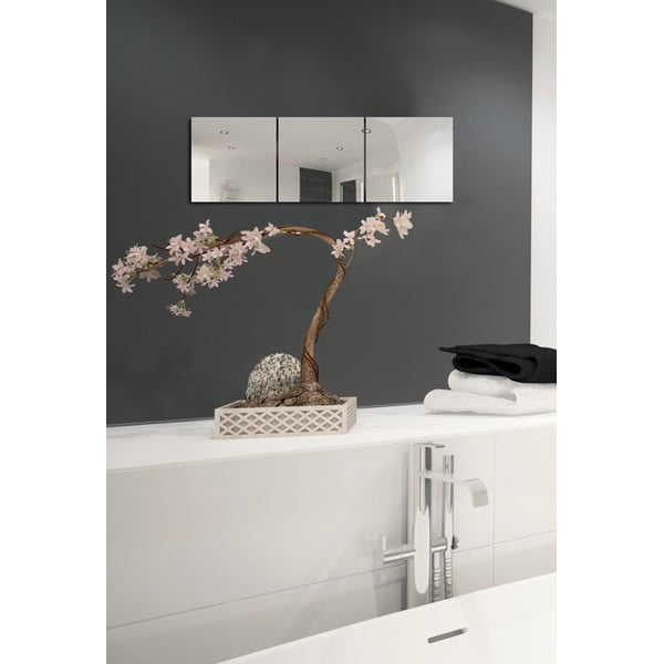 Stenska ogledala v kompletu 3 ks 30x30 cm – MSV-image-1