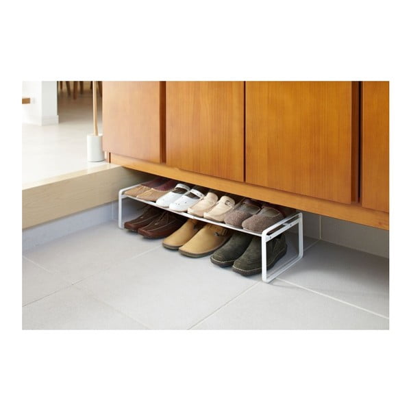 Belo kovinsko teleskopsko stojalo za čevlje Kobe - YAMAZAKI-image-1