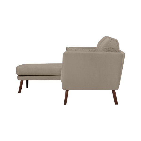 Mazzini Sofas Elena temno bež trisedežni kavč z levim kotnim ležiščem-image-3