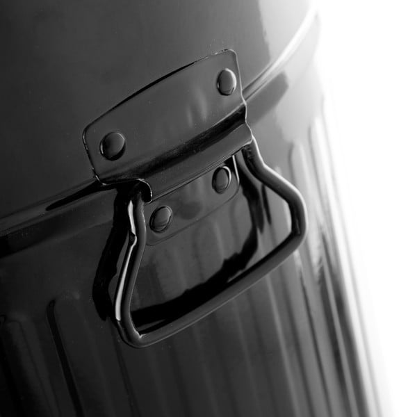 Črn kovinski koš za odpadke s pedalom Casa Selección, 20 l-image-4