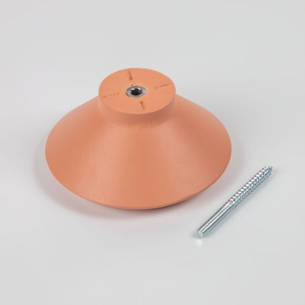 Komplet 3 oranžnih stenskih obešalnikov Kave Home Nadua-image-1