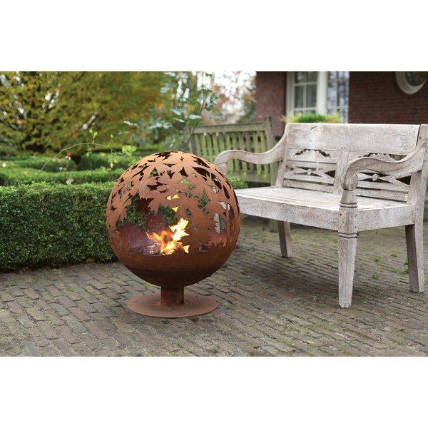 Jeklen kamin Esschert Design Leaves-image-1