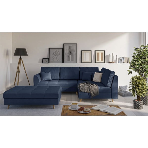 Temno moder tabure Ariella – Ropez-image-1