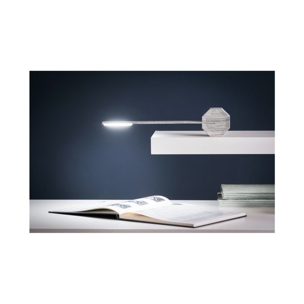 Siva LED namizna svetilka (višina 38 cm) Octagon One – Gingko-image-4