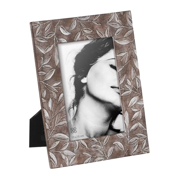 Rjav stoječ okvir iz poliresina 16x21 cm – Ixia