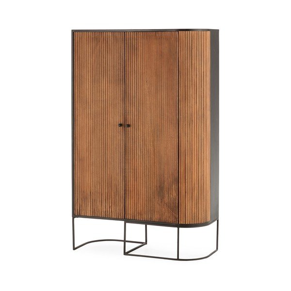 Komoda iz masivnega manga v naravni barvi 100x165x40 cm Curve – MOME-image-4