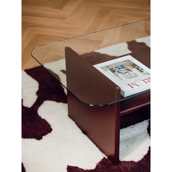 Bordo rdeča klubska mizica 63x100 cm Tovo – noo.ma-image-4