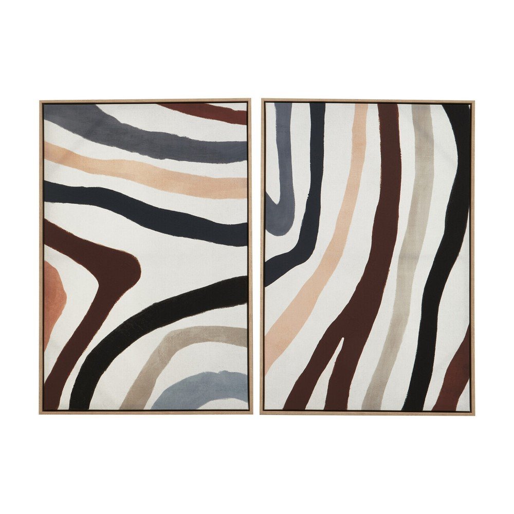 Slike v kompletu 2 ks z okvirjem/na platnu 63x93 cm Astratto