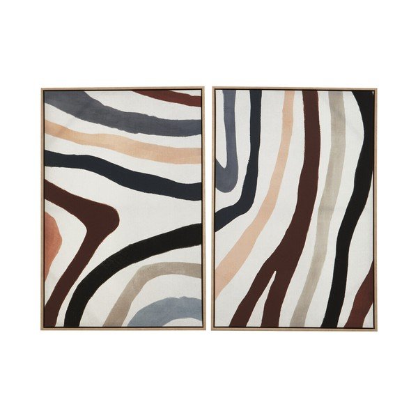 Slike v kompletu 2 ks z okvirjem/na platnu 63x93 cm Astratto – Premier Housewares
