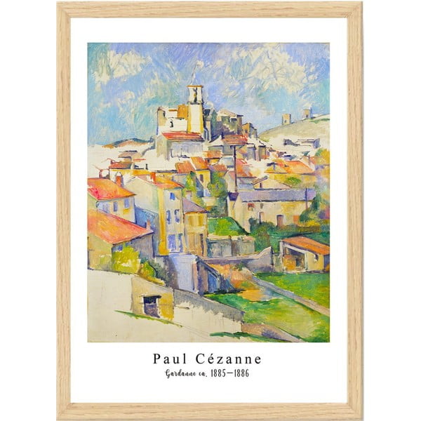 Plakat z okvirjem 55x75 cm Paul Cézanne – Wallity