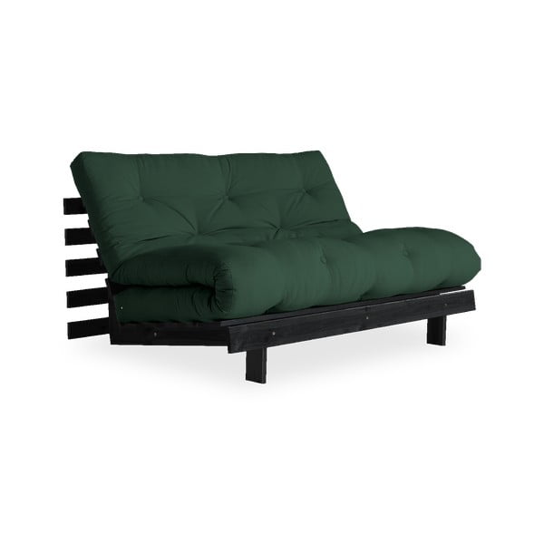 Raztegljiv kavč Karup Design Korenine Črna/temno zelena