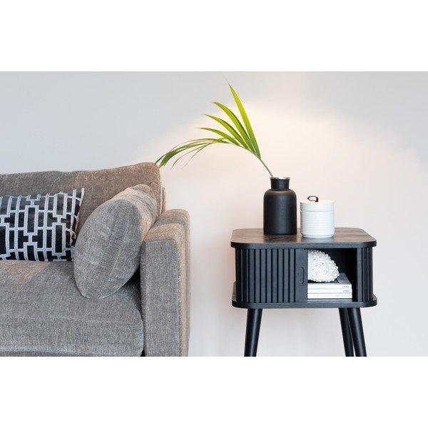 Črna nočna omarica v jesenovem dekorju Barbier – Zuiver-image-4