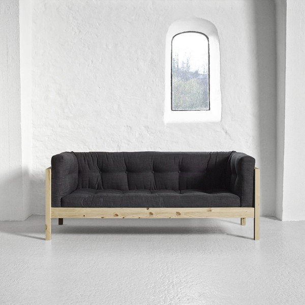 Kavč za dve osebi Karup Fusion Natural/Linoso Dark Grey-image-1